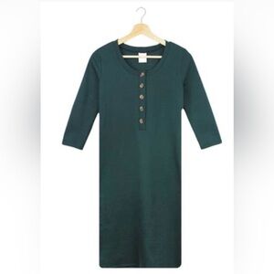 Lou Lou & Co The Everyday Dress in Emerald Size M